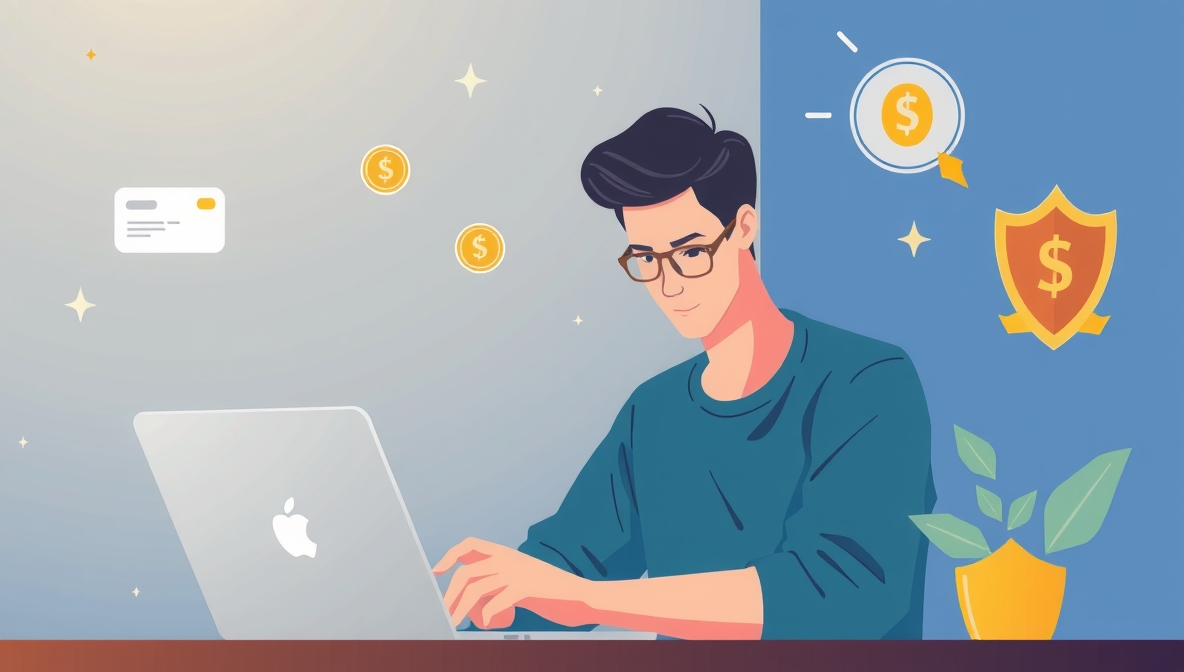 человек получает онлайн-займ на экстренные расходы через смартфон